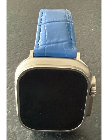 Bracelet cuir classic boucle bleu