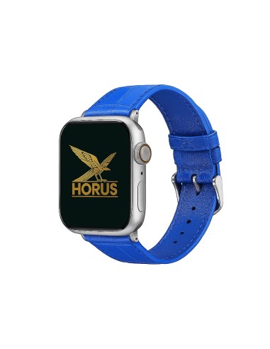 Bracelet cuir classic boucle bleu
