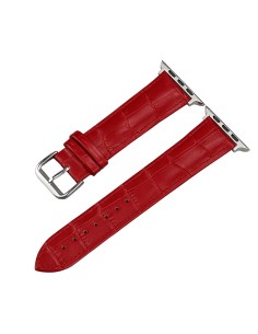 Bracelet cuir classic boucle rouge 2