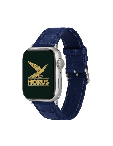 Bracelet cuir classic boucle bleu foncé