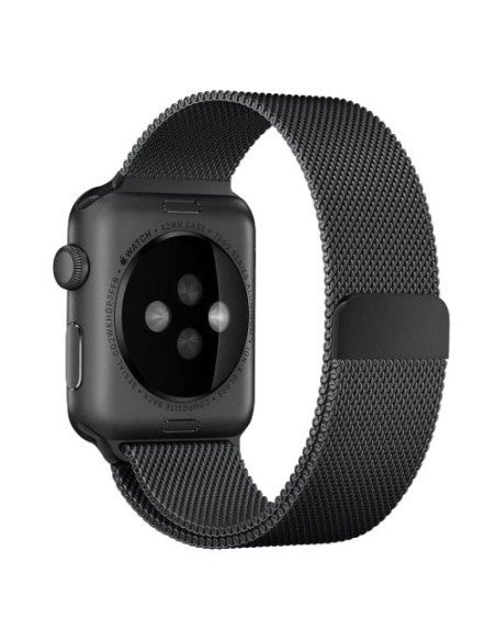 Bracelet Milanais Noir Premium – Compatible Apple Watch