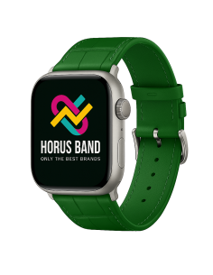 Bracelet cuir classic boucle vert