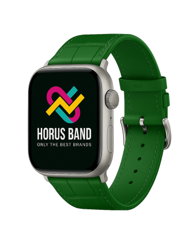 Bracelet cuir classic boucle vert