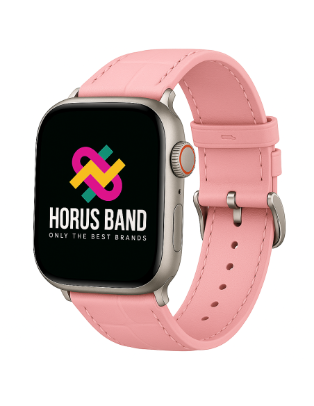 Bracelet cuir classic boucle rose